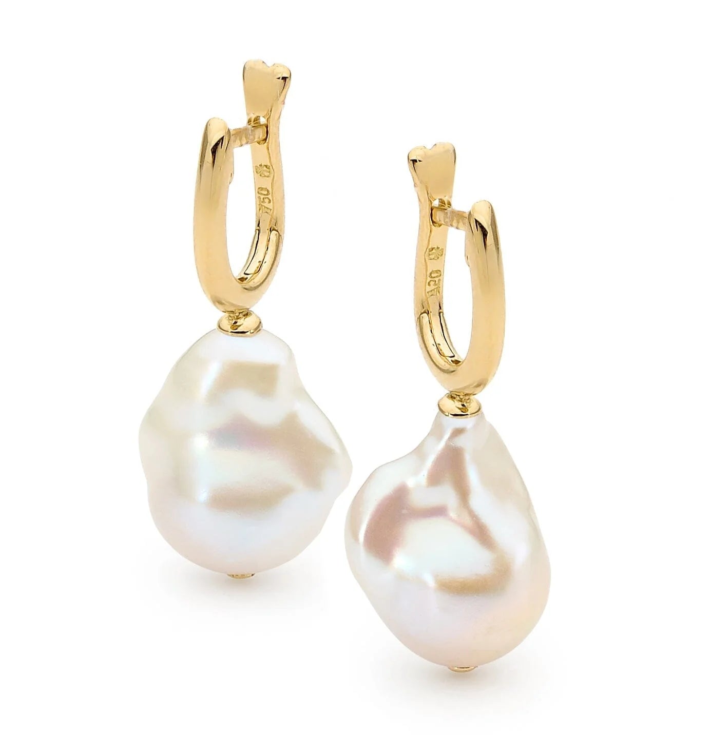 Duo Jewellery Earrings Solid Gold La Pepite d'Or Huggies