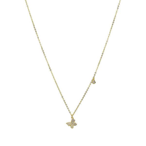 14k gold store butterfly charm