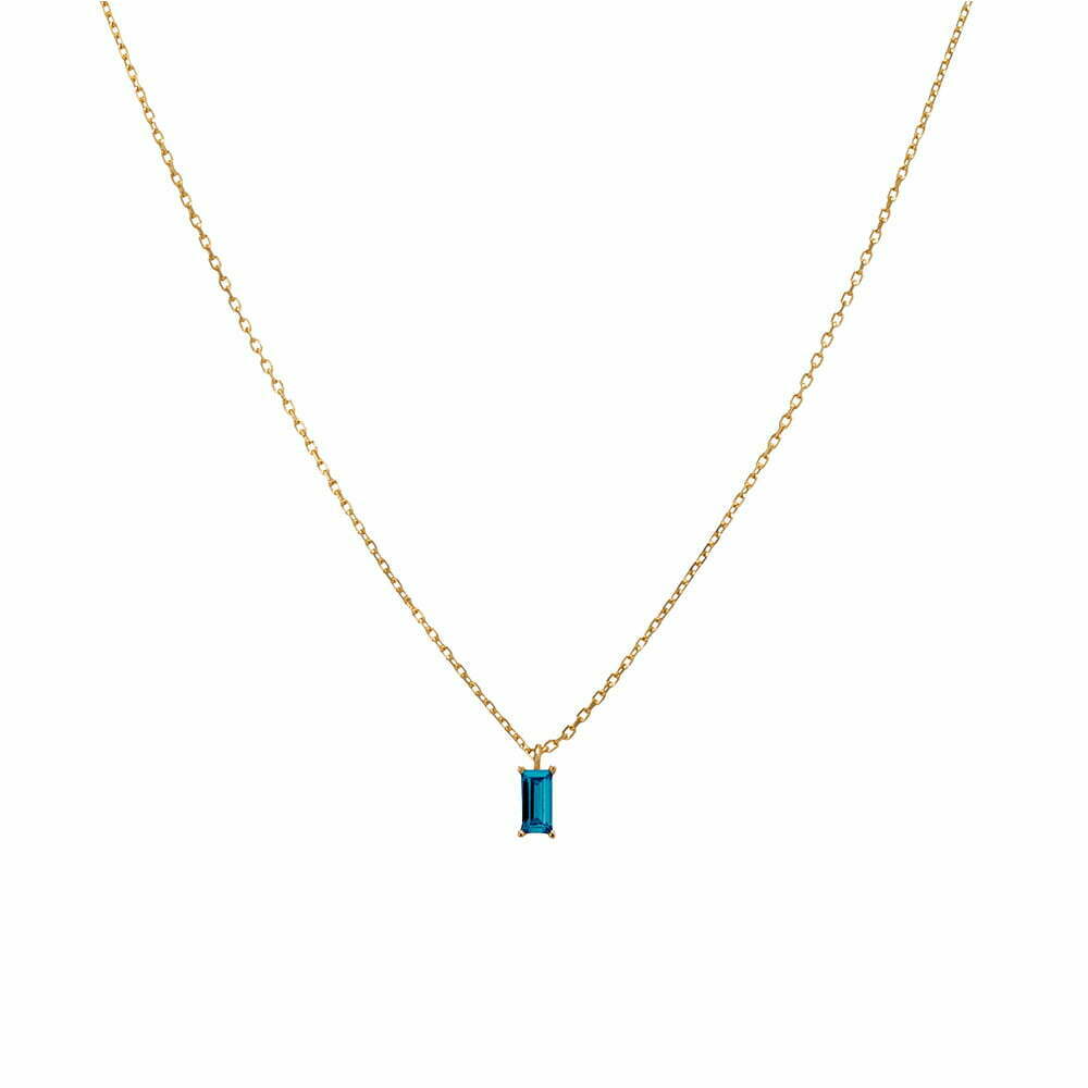 Duo Jewellery Necklaces Yellow Gold / Red Calista Single Charm Necklace