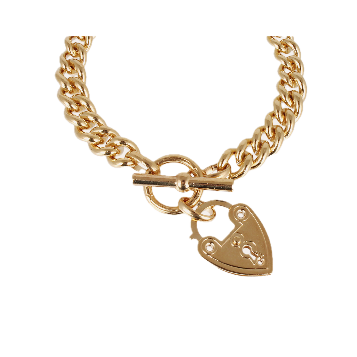 Gas Bracelets Gas Gold Locked Charm Bracelet