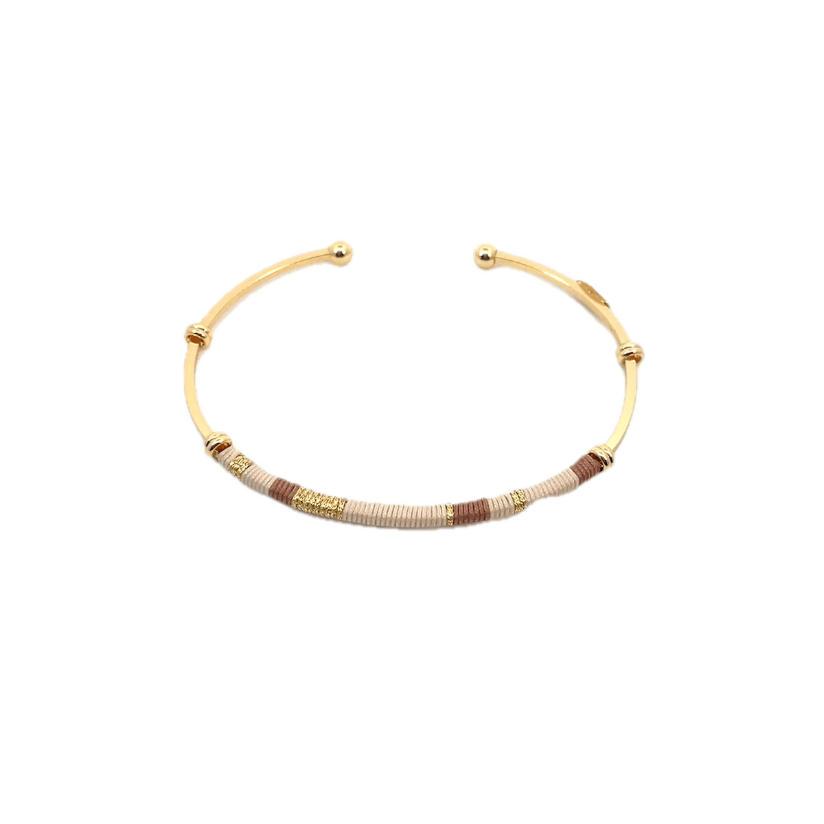 Gas Bracelets Gas Zanzibar Stripe Cream Bracelet
