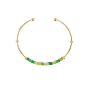 Gas Bracelets Yellow Gold / Green Gas Zanzibar MultiColour Gold Bracelet