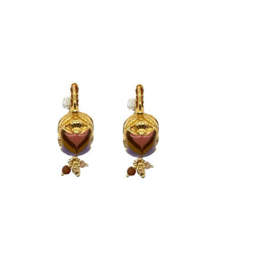 Duo Jewellery Scaramouche Enamel Dormeuse Earrings