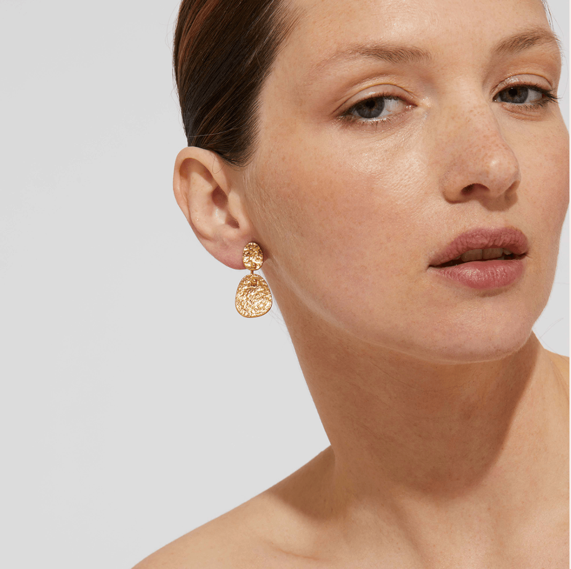 Gas Earrings Yellow Gold Eclipse Small Earrings