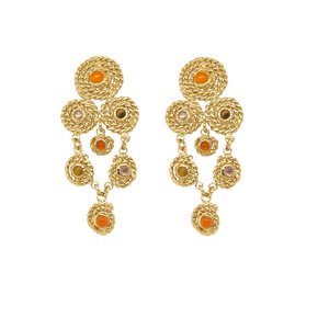 Gas Earrings Yellow Gold / Hearth / Small Gas Mistral Earrings