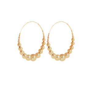 Gas Earrings Yellow Gold Multiperla Gold Hoop Earrings