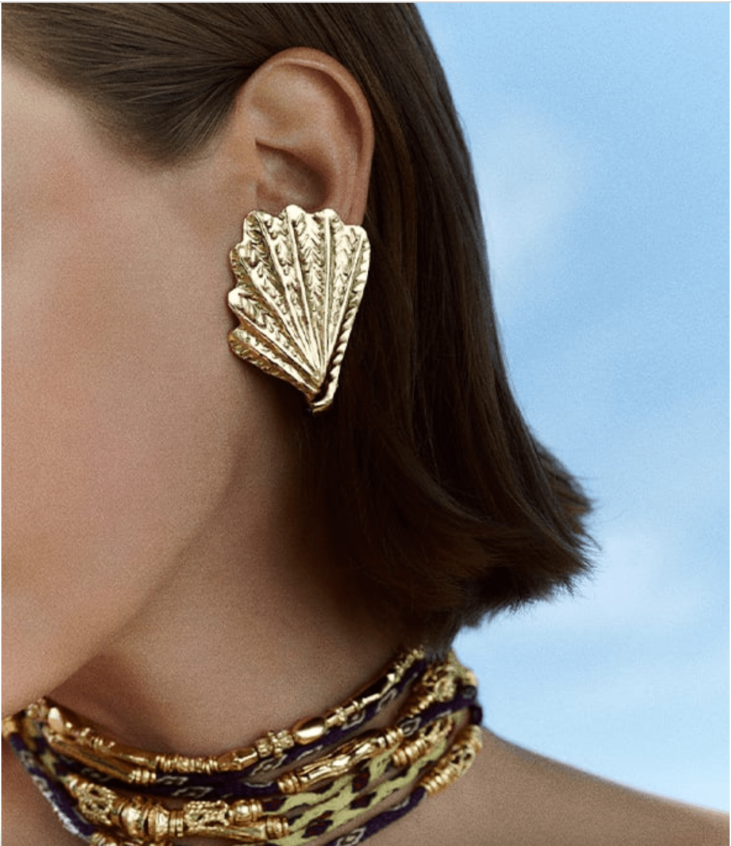 Gas Bijoux Shell Earrings Duo Jewellery