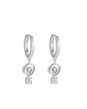 Kirstin Ash Earrings Silver Sweet Escape Hoop Earrings