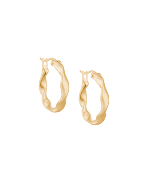 Kirstin Ash Earrings Yellow Gold Kirstin Ash wave hoops