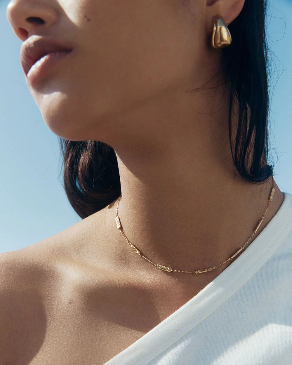 Kirstin Ash Necklaces Yellow Gold Glisten Necklace