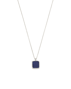 Kirstin Ash Necklaces Silver / Lapis Stone Pendant Necklace