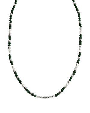 Kirstin Ash Necklaces Silver / Malachite Beaded Necklace