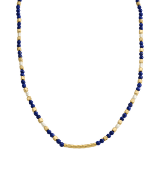 Kirstin Ash Necklaces Yellow Gold / Lapiz Beaded Necklace