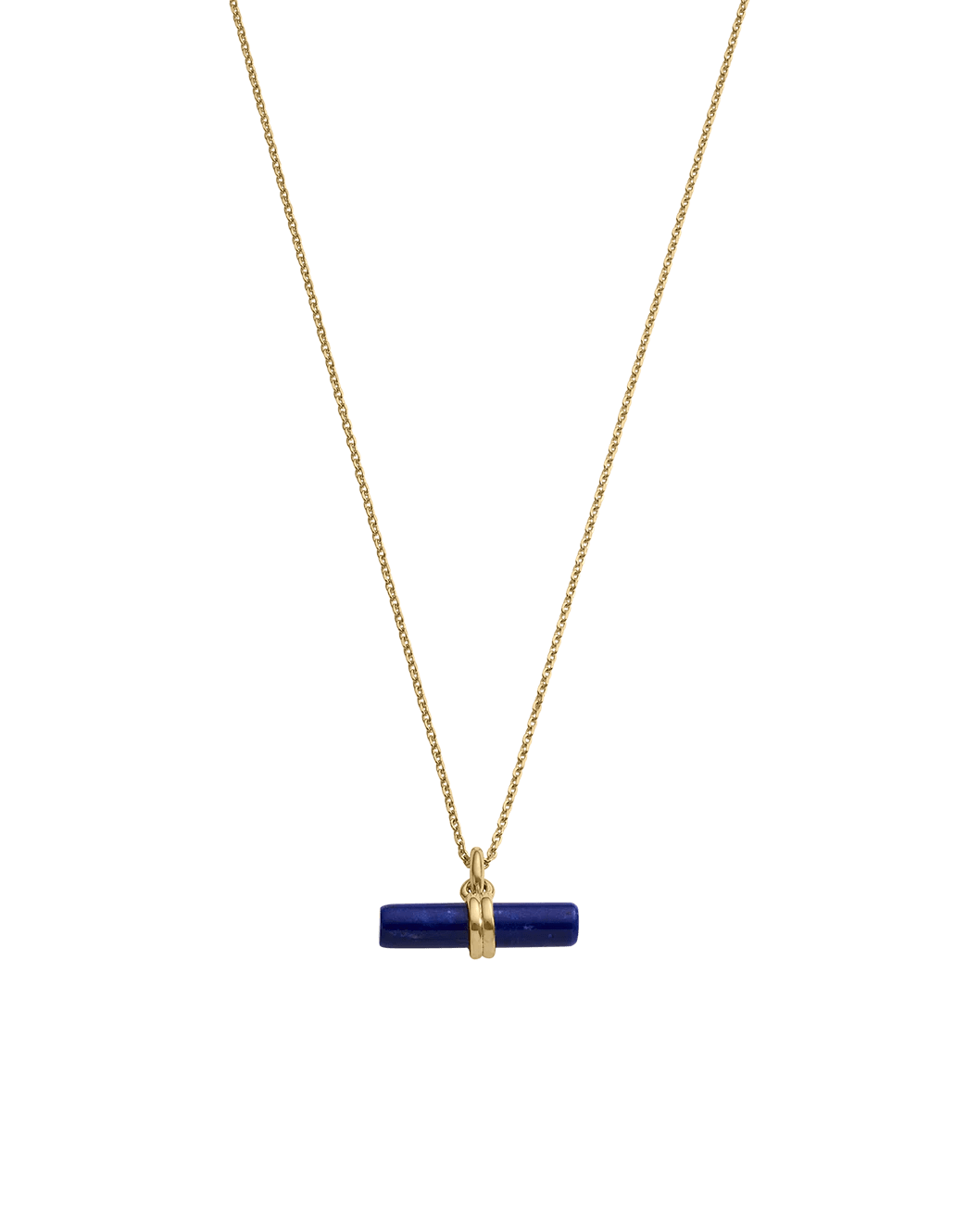 Kirstin Ash Necklaces Yellow Gold / Lapiz T-Bar Necklace