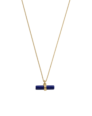 Kirstin Ash Necklaces Yellow Gold / Lapiz T-Bar Necklace