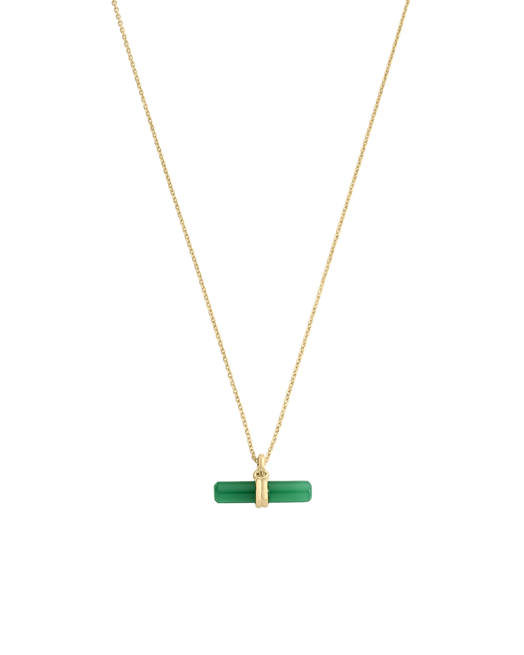 Kirstin Ash Necklaces Yellow Gold / Lapiz T-Bar Necklace