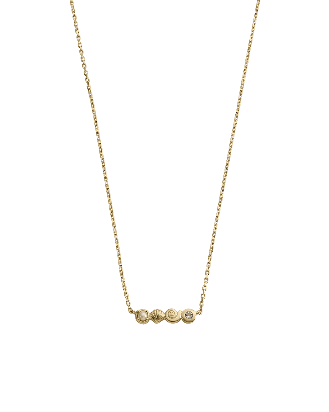 Kirstin Ash Necklaces Yellow Gold Shoreside Necklace