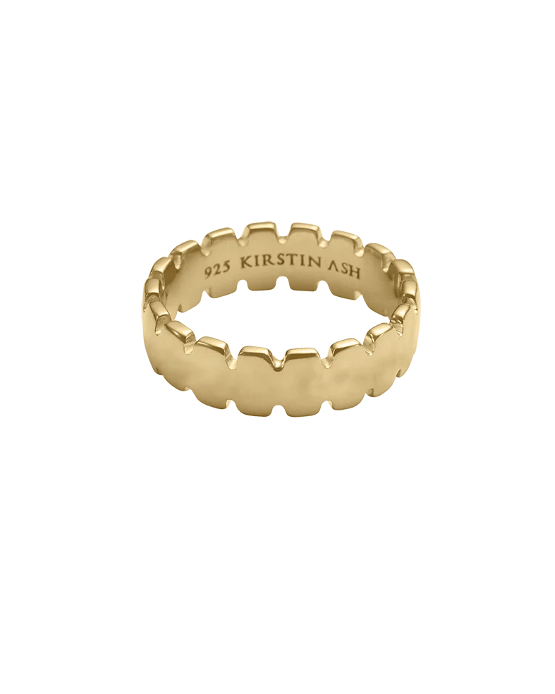 Kirstin Ash Rings Yellow Gold / 6 Collide Ring