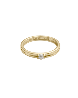 Kirstin Ash Rings Yellow Gold / 6 Solace Pearl Ring