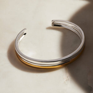 Najo Bracelets Two Tone Continuum Cuff