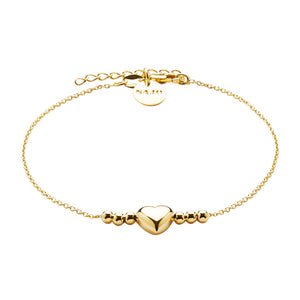 Najo Bracelets Yellow Gold Amore Charm Bracelet