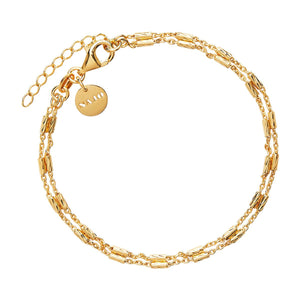 Najo Bracelets Yellow Gold Equilibrium Double-Strand Bracelet