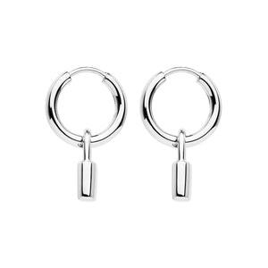 Najo Earrings Love Lock Huggie Earrings