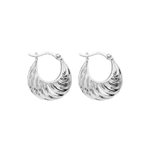 Najo Earrings Silver Cloud Catcher Hoop Earrings