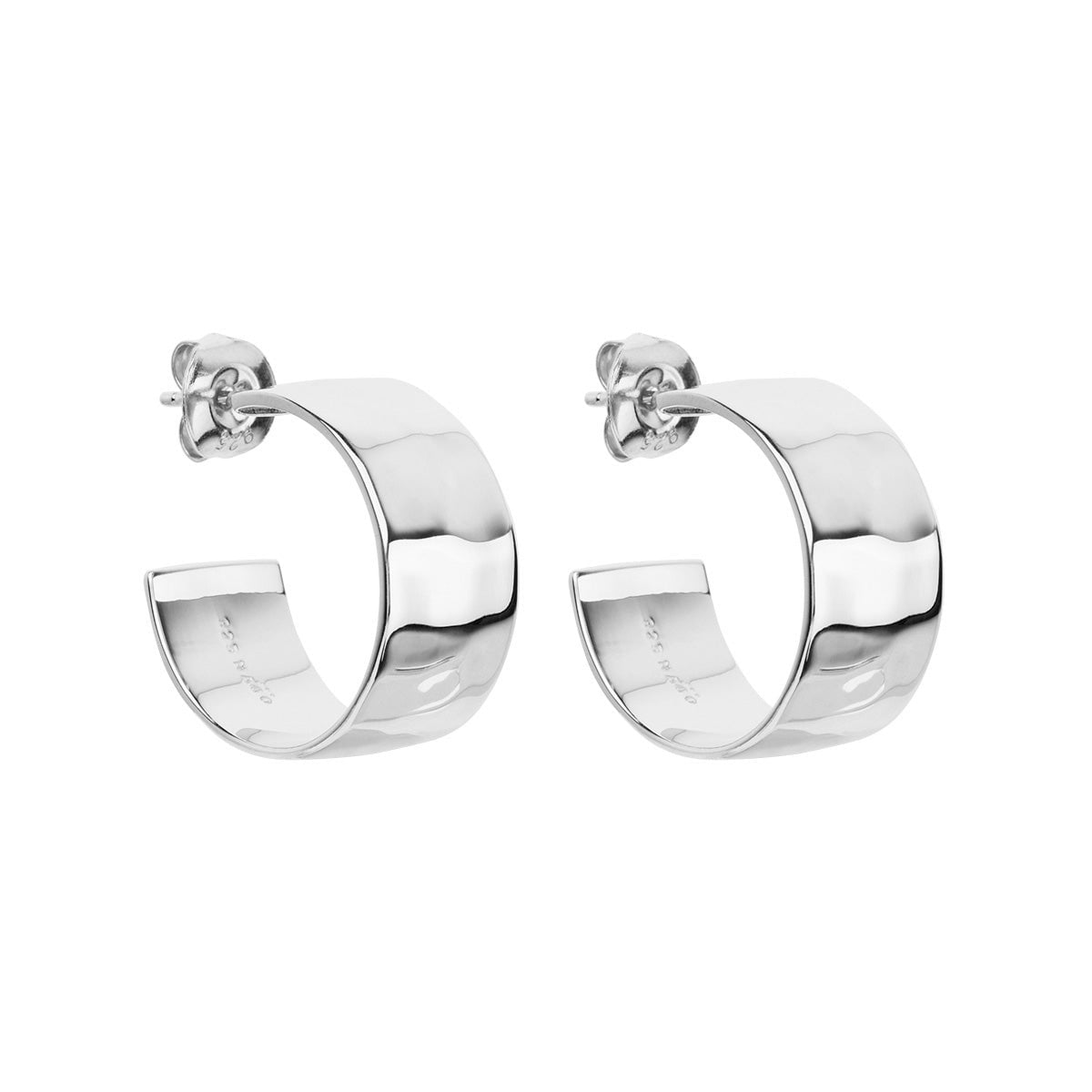 Najo Earrings Silver La Dolce Vita Hoop Earrings