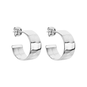 Najo Earrings Silver La Dolce Vita Hoop Earrings