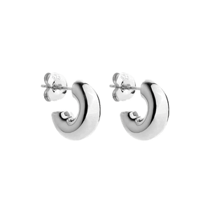 Najo Earrings Silver Moonbow Hoop Earrings