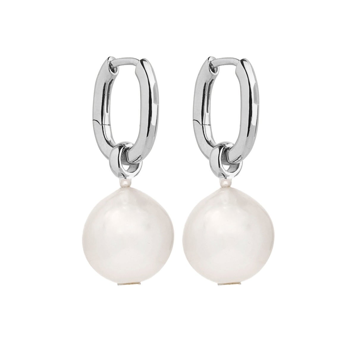 Najo Earrings Silver Moonpool Pearl Earrings