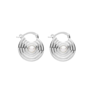 Najo Earrings Silver Siren's Song Pearl Earrings