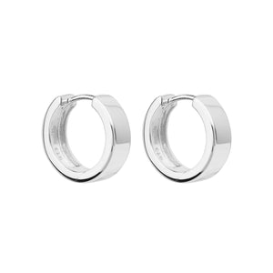 Najo Earrings Silver Stella Huggie Earrings