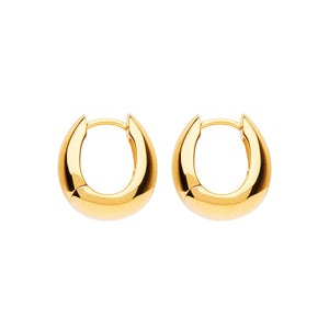 Najo Earrings Yellow Gold Arco Huggie Earrings