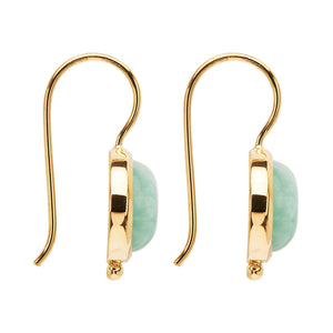 Najo Earrings Yellow Gold Azzurro Amazonite Earrings