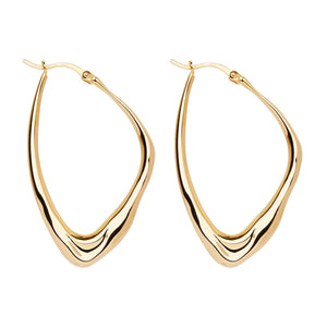 Najo Earrings Yellow Gold Isola Hoop Earrings