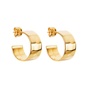 Najo Earrings Yellow Gold La Dolce Vita Hoop Earrings