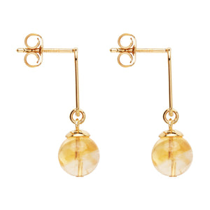 Najo Earrings Yellow Gold Limoncello Citrine Earrings