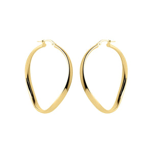 Najo Earrings Yellow Gold Odyssey Hoop Earrings