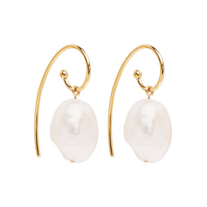 Najo Earrings Yellow Gold Seabell Pearl Earrings