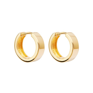 Najo Earrings Yellow Gold Stella Huggie Earrings