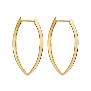 Najo Earrings Yellow Gold Topiary Hoop Earrings