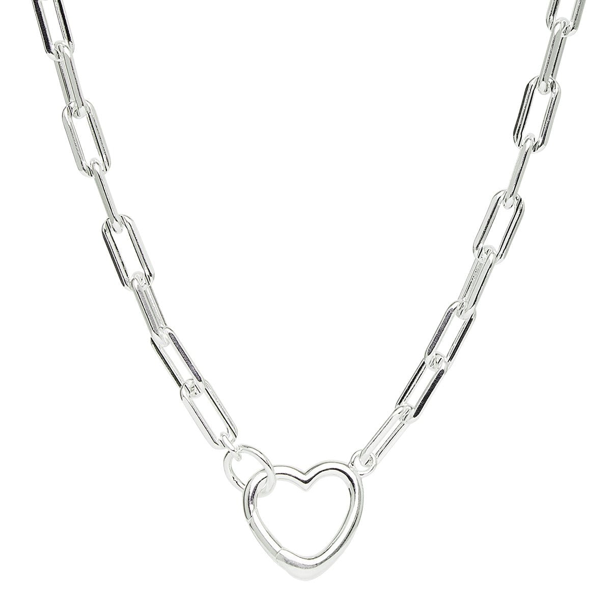 Najo Necklaces Silver Cuore Chain Link Necklace