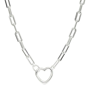 Najo Necklaces Silver Cuore Chain Link Necklace