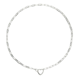 Najo Necklaces Silver Cuore Chain Link Necklace