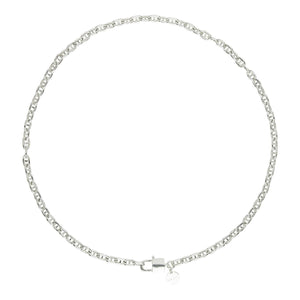 Najo Necklaces Silver Love Lock Chain Necklace