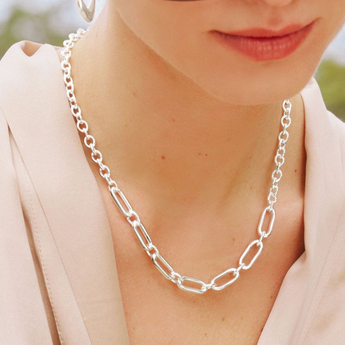 Najo Necklaces Silver Sentiero Chain Necklace