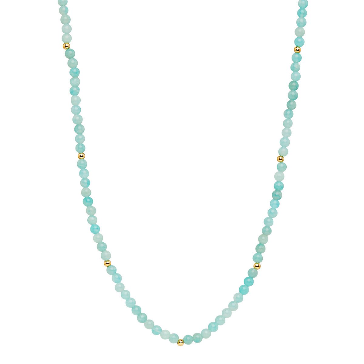 Najo Necklaces Yellow Gold Azzurro Amazonite Necklace