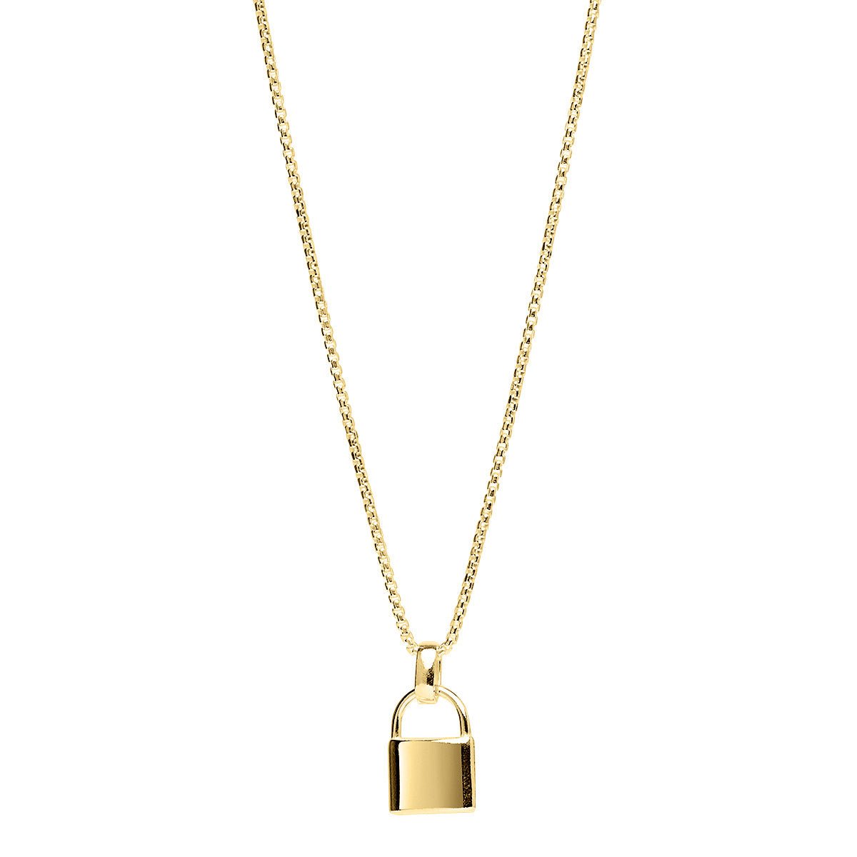 Najo Necklaces Yellow Gold Love Lock Necklace